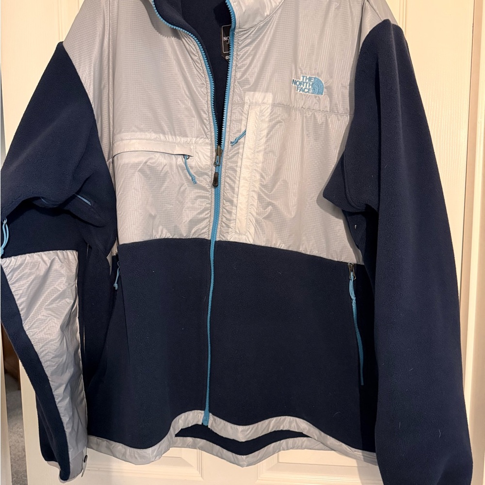 EUC North Face Polartec Fleece and Nylon full zip jacket